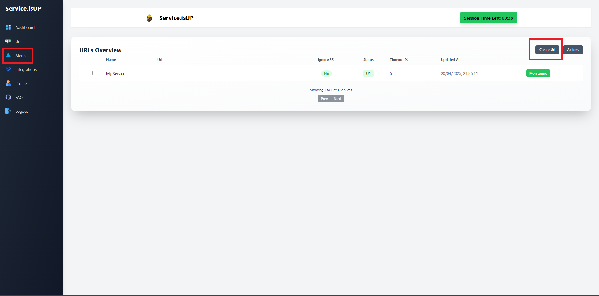 Create the URL data